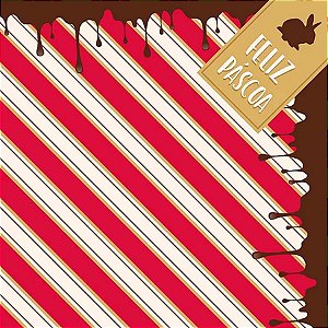 Saco Express 44x44cm para Ovos de 500g a 750g  - Ganache - 25 unidades - Cromus - Rizzo