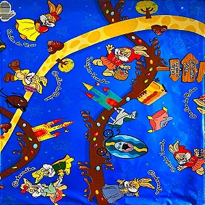 Folha para Ovos de Páscoa Metalizado Contos de Fada Azul 69x89cm - 25 unidades - Cromus - Rizzo