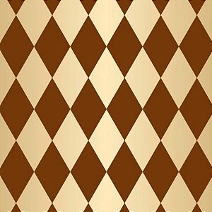 Folha para Ovos de Páscoa Pierrot Ouro Marrom 69x89cm - 25 unidades - Cromus - Rizzo