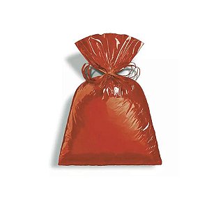 Saco para presente Metalizado - Terracota - Cromus - Rizzo