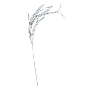 Galho Decorativo - Branco com Glitter - 89cm - 1 unidade - Rizzo