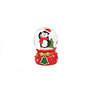 Enfeite Decorativo de Natal - Globo de Neve com Pinguim - 6cm - 1 unidade - Cromus - Rizzo