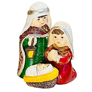 Enfeite de Natal em Resina - Sagrada Família - 8x6cm - 1 unidade - Rizzo