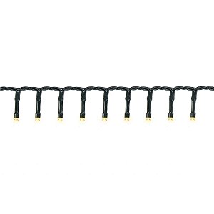 Cordão de LED Pisca Pisca Luz Quente com Fio Verde 500 Leds de 8 Funções - 10m Bivolt - 1 unidade - Cromus - Rizzo