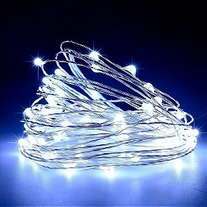 Cordão de Led Fio de Fada - Branco - 2,0m - 1 unidade - Artlille - Rizzo