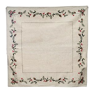 Toalha de Mesa de Natal - Berry Vermelho - 160cm - 1 unidade - Rizzo