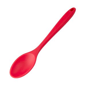 Mini Colher de Silicone - Vermelha - 20,5x4cm - 1 unidade - Clink - Rizzo
