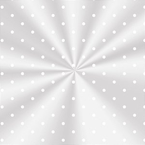 Saco Transparente Decorado - Poa Branco - 11x19,5cm - 100 unidades - Cromus - Rizzo