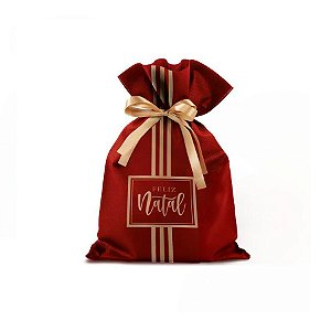 Saco TNT para Presente de Natal - Boas Festas - Vermelho - 1 unidade - Cromus - Rizzo