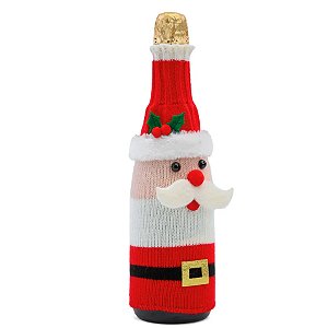 Enfeite Decorativo de Natal para Garrafa - Papai Noel - 30cm - 1 unidade - Cromus - Rizzo