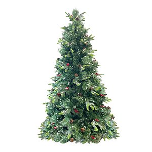 Árvore de Natal Modelo Canela Pinha - 2367 Galhos - 2,70m - Ref. RZO374 - 1 unidade - Rizzo
