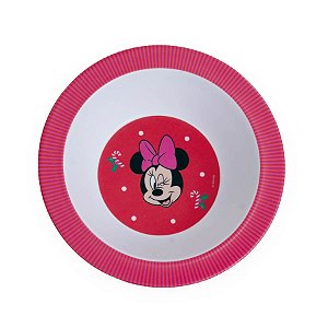 Bowl de Bambu de Natal - Minnie Vermelho - 360ml - 1 unidade - Disney Original - Rizzo