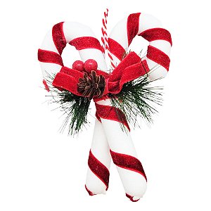 Enfeite de Pendurar de Natal - Pirulitos Listrados - 15x11cm - 1 unidade - Rizzo