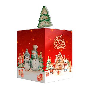 Caixa Pop Up para Doces - Natal Encantado - 10x10x12cm - Ref 5171 - 10 unidades - Ideia Embalagens - Rizzo