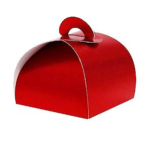 Caixa Bem Casado Vermelho Texturizado - 6,5x6,5x5,5cm - 12 unidades - Assk - Rizzo