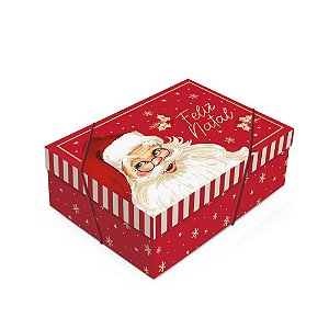 Caixa para Presente Retangular com Tampa - Natalino - 01 unidade - Cromus Natal - Rizzo