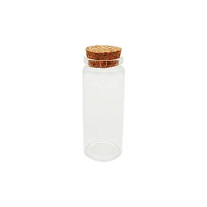 Pote de Vidro com Tampa de Rolha 50ml - 9x3,5cm - 1 unidade - Rizzo