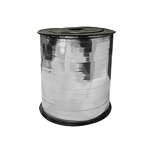 Fitilho Decorativo 200m - Metalizado Prata - 1 unidade - Rizzo