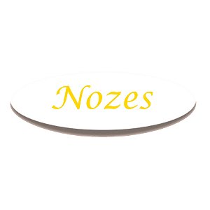 Adesivo "Nozes" - Ref.2286 - Hot Stamping - 100 unidades - Stickr - Rizzo