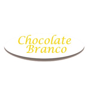 Adesivo "Chocolate Branco" - Ref.2281 - Hot Stamping - 100 unidades - Stickr - Rizzo