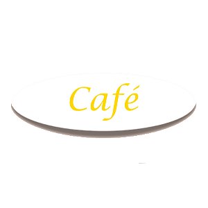 Adesivo "Café" - Ref.2277 - Hot Stamping - 100 unidades - Stickr - Rizzo
