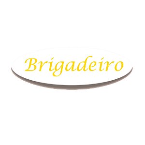 Adesivo "Brigadeiro" - Ref.2276 - Hot Stamping - 100 unidades - Stickr - Rizzo