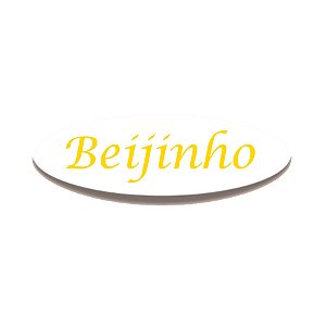Adesivo "Beijinho" - Ref.2272 - Hot Stamping - 100 unidades - Stickr - Rizzo