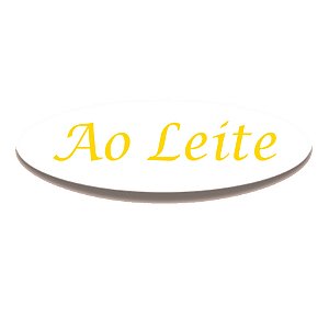 Adesivo "Ao Leite" - Ref.2270 - Hot Stamping - 100 unidades - Stickr - Rizzo