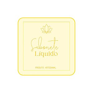 Adesivo "Sabonete Líquido" - Ref.2245 - Hot Stamping - 20 unidades - Stickr - Rizzo