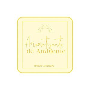 Adesivo "Aromatizante de Ambiente" - Ref.2244 - Hot Stamping - 20 unidades - Stickr - Rizzo