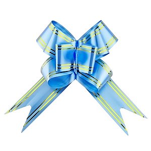 Laço Fácil Fio Ouro - Azul - 30x460mm - 10 unidades - Rizzo