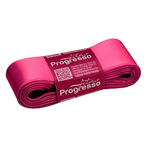 Fita de Cetim 38mm nº9 - 10m Cor 2055 Rosa Amaranto - 1 unidade - Fitas Progresso - Rizzo