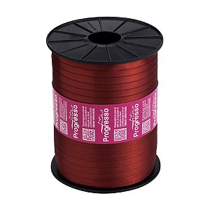 Fita de Cetim 7mm nº1 - 100m Cor 1383 Terra - 1 unidade - Fitas Progresso - Rizzo