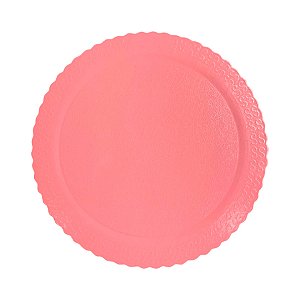 Base para Bolo Cake Board Redondo Rosa - 24cm - 1 unidade - Rizzo