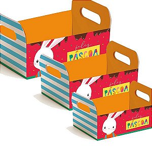 Caixote de Papel Cartão Brilho de Páscoa - 1 unidade - Cromus Páscoa - Rizzo