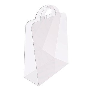 Sacola Transparente Bag com Alça G - 34,5x25x10cm - 1 unidade - Rizzo