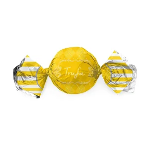 Papel Trufa 14,5x15,5cm - Vichy Amarelo - 100 unidades - Cromus - Rizzo