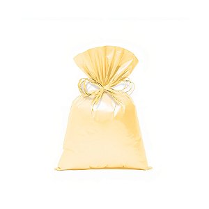 Saco para Presente Perolado - Amarelo Pastel - Cromus - Rizzo