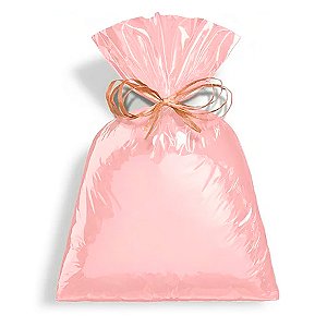 Saco para Presente Metalizado - Quartzo Rosa - Cromus - Rizzo