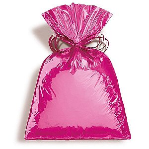 Saco para Presente Metalizado - Pink - Cromus - Rizzo