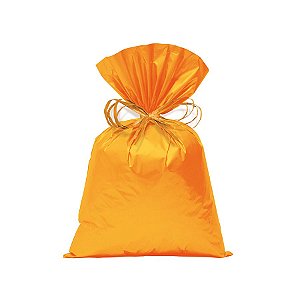 Saco para Presente Perolado - Laranja - Cromus - Rizzo