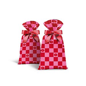 Saco para Presente Decorado - Bella Vita - Cromus - Rizzo