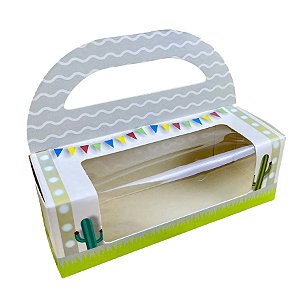Caixa Maleta para 3 Doces Festa no Sertão - 4x12,5x4cm - Ref. C4952 - 10 unidades - Ideia Embalagens - Rizzo