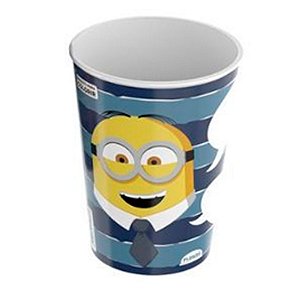 Copo de Plástico Minions Feliz - 320ml - 1 unidade - Plasútil - Rizzo