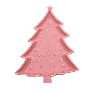 Bandeja Decorativa - Pinheiro Rose - 20x25cm - 1 unidade - Só Boleiras - Rizzo