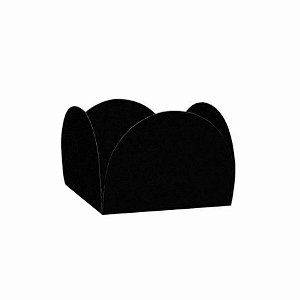 Mini Porta Forminha - Preto - 3x3x2,25cm - 50 unidades - Regina - Rizzo