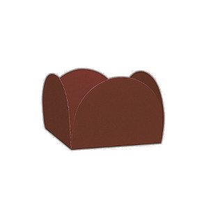 Mini Porta Forminha - Marrom - 3x3x2,25cm - 50 unidades - Regina - Rizzo