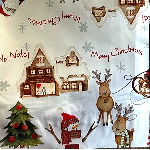 Saco para Presente - Vila do Noel - 100 unidades - Cromus - Rizzo