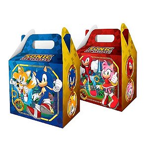 Caixa Surpresa Maleta - Sonic - 4 unidades - Regina - Rizzo