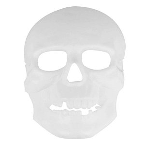 Máscara de Halloween - Caveira Branca - 23x17cm - 1 unidade - Rizzo